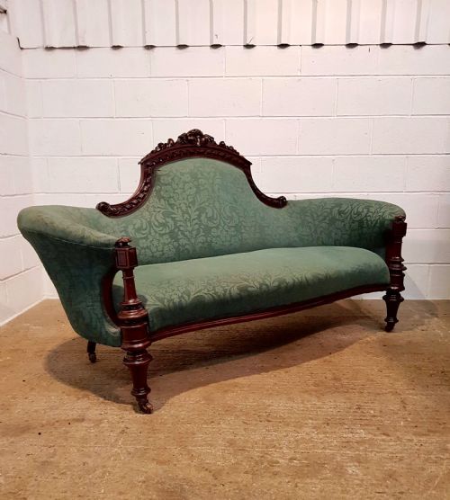 fig 2. ANTIQUE VICTORIAN WALNUT FRAMED SOFA C1880