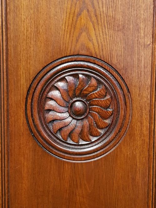 fig 2. ANTIQUE ARTS & CRAFTS ASH COMBINATION WARDROBE BY MARSH, JONES & CRIBB C1890