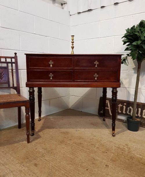 Antique Regency Mahogany Side Table with Gillows Legs C1820