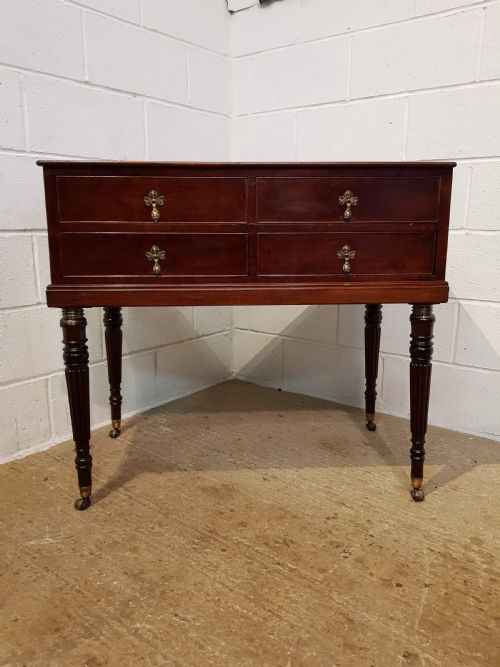 fig 1. ANTIQUE REGENCY MAHOGANY SIDE TABLE WITH GILLOWS LEGS C1820
