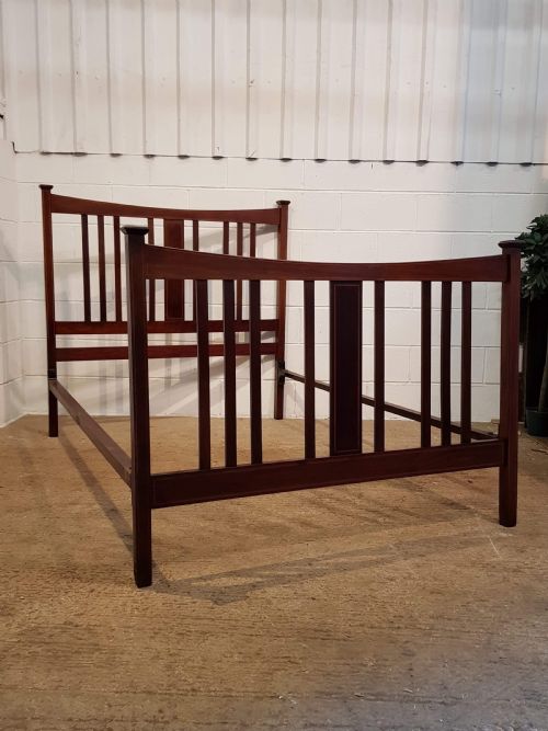 Antique Edwardian Mahogany Double Bed C1900