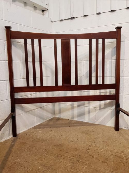 fig 1. ANTIQUE EDWARDIAN MAHOGANY DOUBLE BED C1900