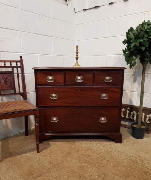 Antique 18th Century Mahogany Dwarf Chest of Drawers C1780