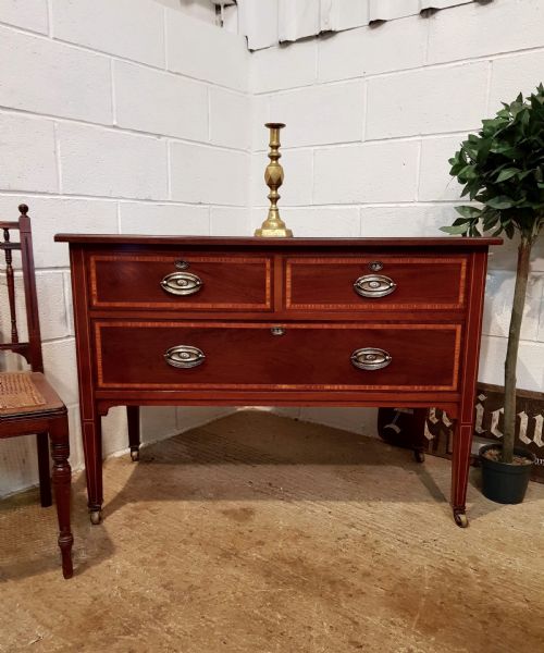 Antique Edwardian Quality Mahogany Chest of Drawers C1900