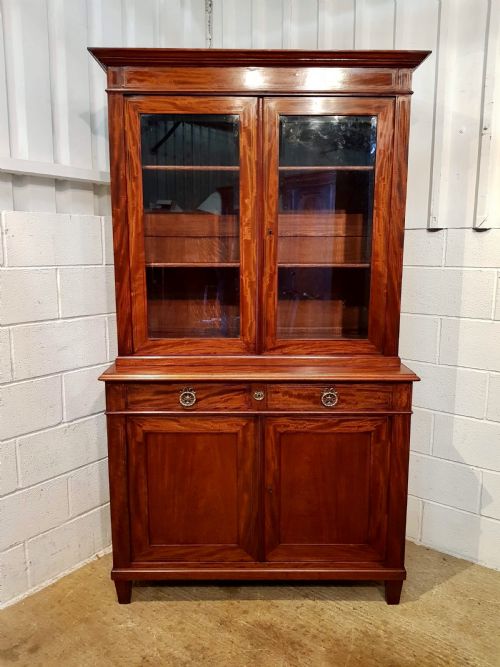 fig 2. ANTIQUE  REGENCY QUALITY MAHOGANY BOOKCASE C1820