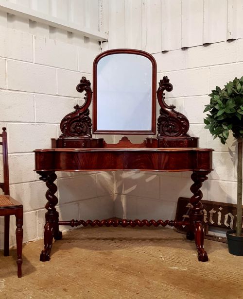 Antique William 1v Mahogany Dressing Table C1830