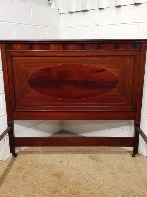 fig 2. ANTIQUE EDWARDIAN MAHOGANY DOUBLE BED C1900