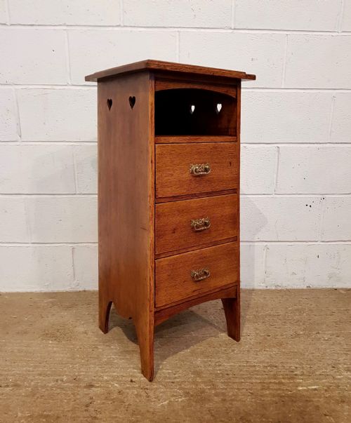 Antique Arts & Crafts Golden Oak Liberty Chest of Drawers C1890