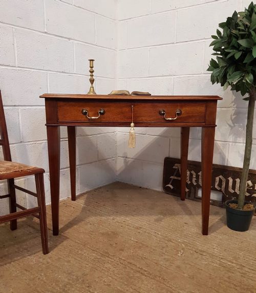 fig 2. ANTIQUE EDWARDIAN MAHOGANY WRITING TABLE C1900
