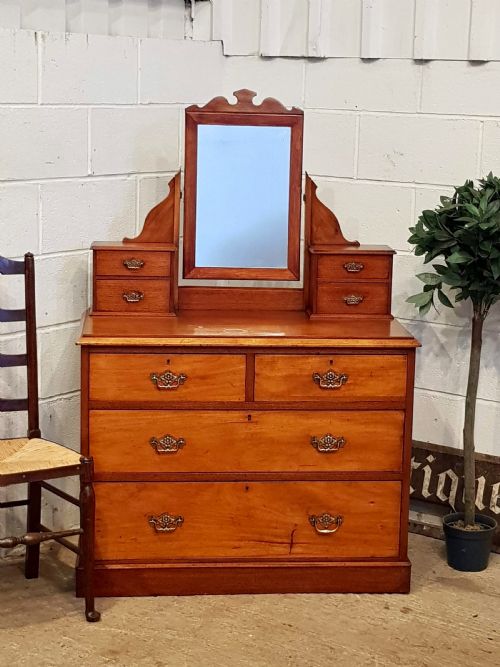 Antique Edwardian Mahogany Dressing Chest C1900