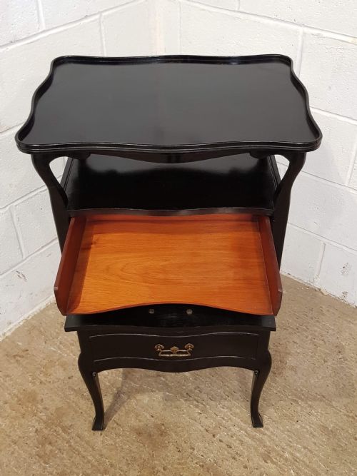 fig 2. ANTIQUE AESTHETIC EBONISED MUSIC CABINET C1890