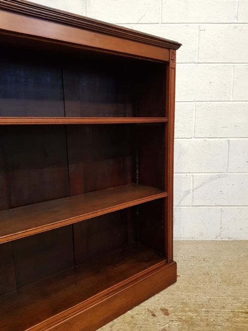 fig 2. ANTIQUE VICTORIAN WALNUT OPEN BOOKCASE C1880