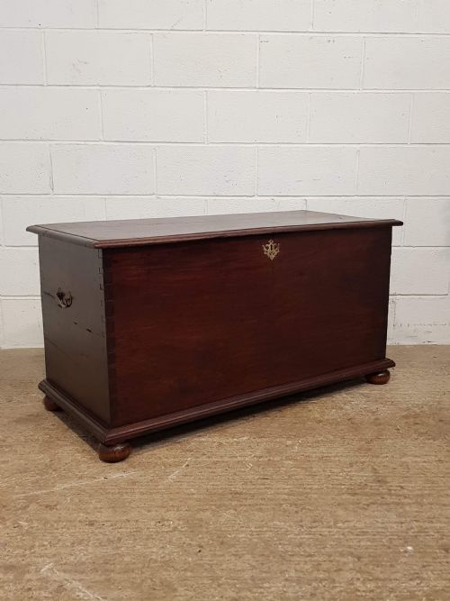 fig 1. ANTIQUE EIGHTEENTH CENTURY PERIOD MAHOGANY BOX COFFER C1780