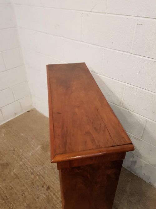 fig 2. ANTIQUE VICTORIAN BURR WALNUT AND MAPLE OPEN BOOKCASE C1880 