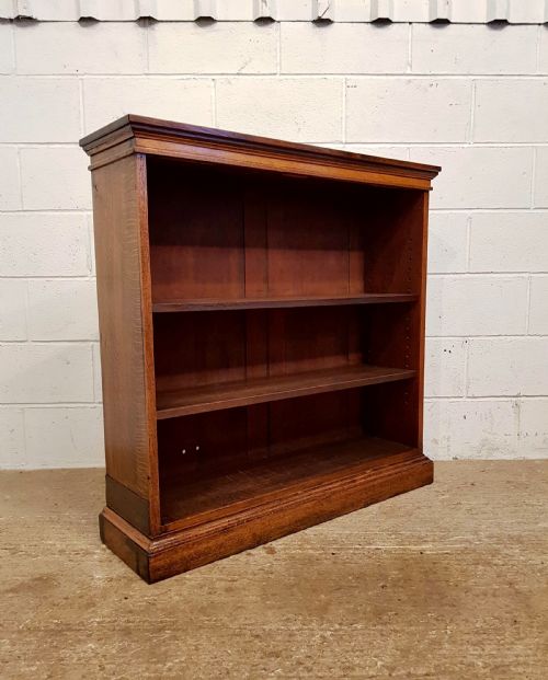 fig 2. ANTIQUE VICTORIAN OAK OPEN BOOKCASE C1880