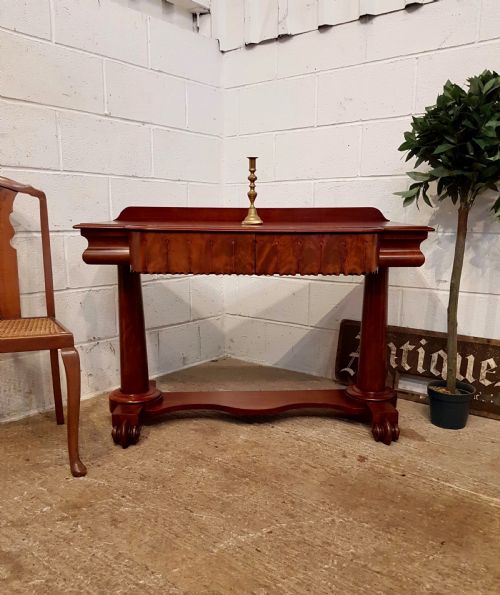 Antique William 1v Mahogany Side Console Table C1830