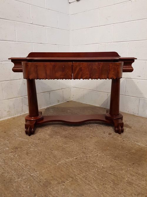 fig 2. ANTIQUE WILLIAM 1V MAHOGANY SIDE CONSOLE TABLE C1830