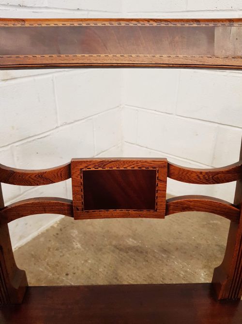 fig 1. ANTIQUE PAIR REGENCY OAK & MAHOGANY LIBRARY CHAIRS C1820