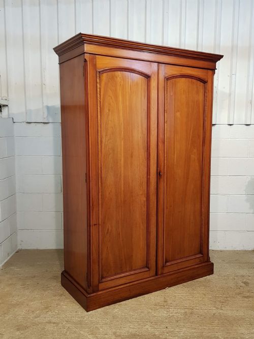 fig 2. ANTIQUE VICTORIAN WALNUT DOUBLE WARDROBE C1880