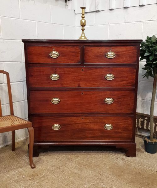 Antique 18th Century Period Mahogany Chest of Drawers C1780