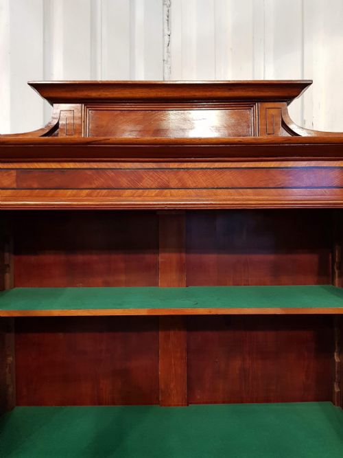 fig 1. ANTIQUE BIEDERMEIER MAHOGANY GLAZED BOOKCASE C1840