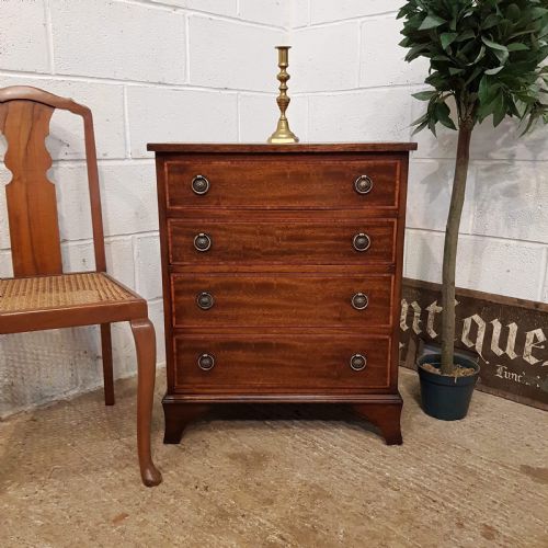 Antique Edwardian Mahogany Dwarf Chest of Drawers C1900