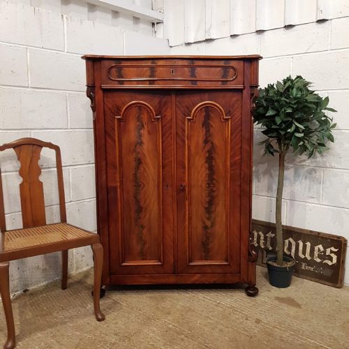 Antique Mahogany Biedermeier Cabinet C1840