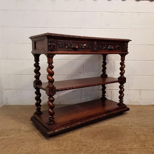 Antique Victorian Carved Oak Buffet C1880