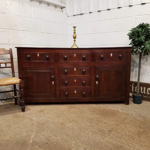 Antique Late 18th Century Period Joined Oak Dresser Base C1790