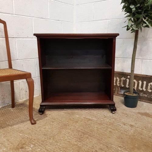 Antique William 1v Cuban Mahogany Dwarf Open Bookcase C1830