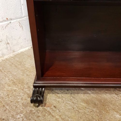 fig 1. ANTIQUE WILLIAM 1V CUBAN MAHOGANY DWARF OPEN BOOKCASE C1830