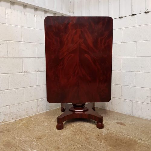 Antique William 1v Mahogany Tilt Top Dining Table C1830