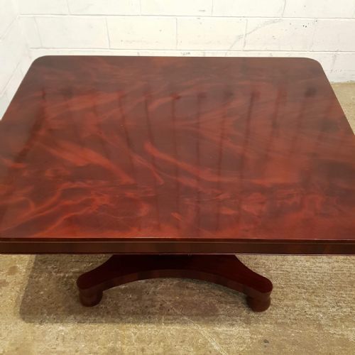 fig 2. ANTIQUE WILLIAM 1V MAHOGANY TILT TOP DINING TABLE C1830