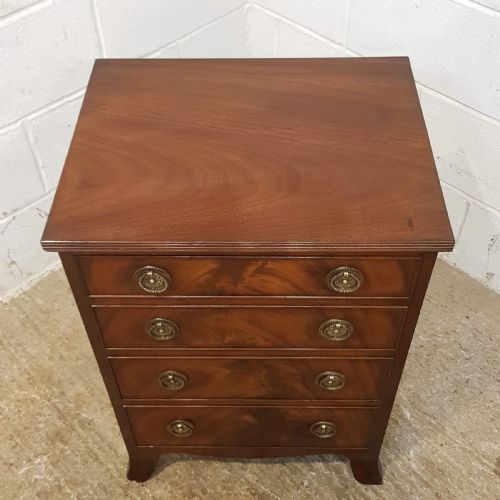 fig 1. ANTIQUE MAHOGANY DWARF CHEST OF DRAWERS C1920