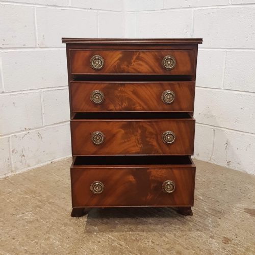 fig 2. ANTIQUE MAHOGANY DWARF CHEST OF DRAWERS C1920