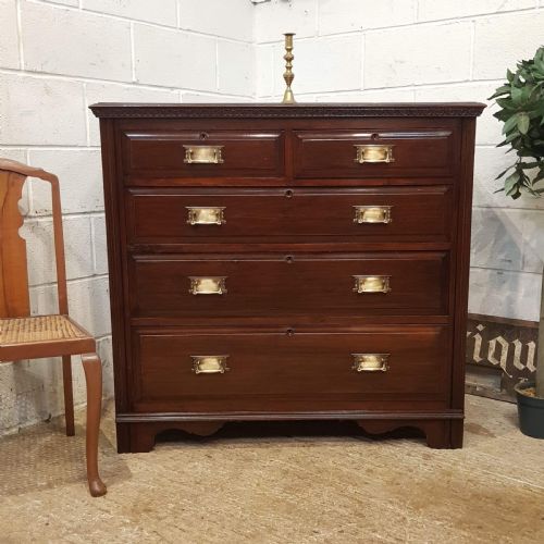 Antique Edwardian Mahogany Chest of Drawers C1900