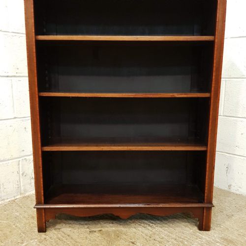 fig 2. ANTIQUE EDWARDIAN MAHOGANY OPEN BOOKCASE C1900