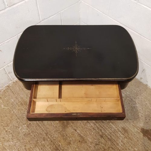 fig 2. ANTIQUE AESTHETIC EBONISED FOLD OVER GAMES TABLE C1890