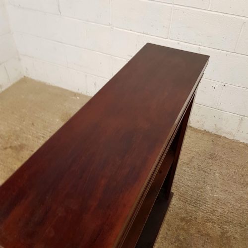 fig 1. ANTIQUE SMALL VICTORIAN MAHOGANY OPEN BOOKCASE C1880