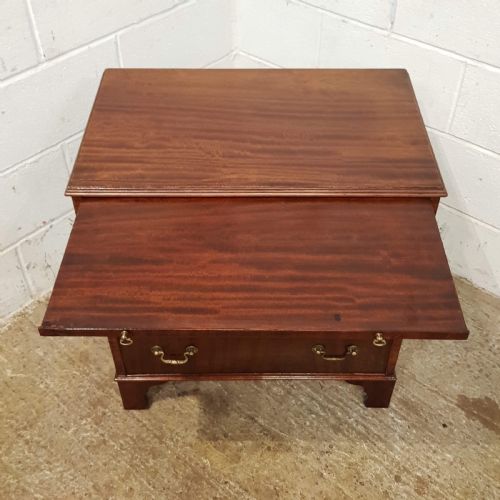 fig 1. ANTIQUE EDWARDIAN MAHOGANY DWARF CHEST OF DRAWERS WITH BRUSH SLIDE C1900