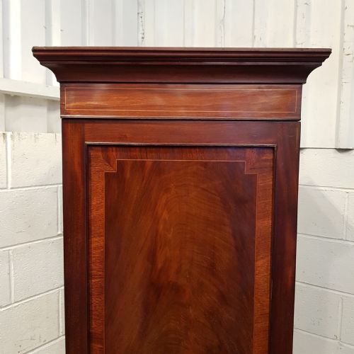 fig 2. ANTIQUE PAIR REGENCY MAHOGANY SENTRY BOX SINGLE WARDROBES C1820