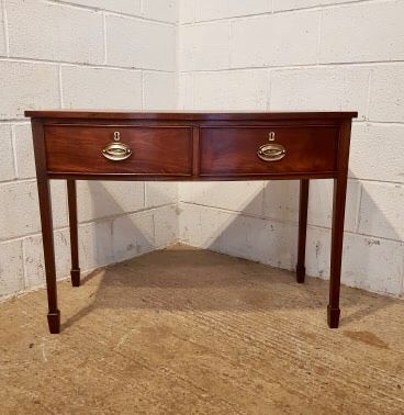 Antique Regency Mahogany Bow Front Side Table C1820