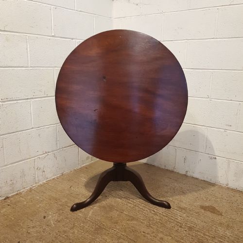 Antique Georgian Mahogany Tilt Top Table C1780