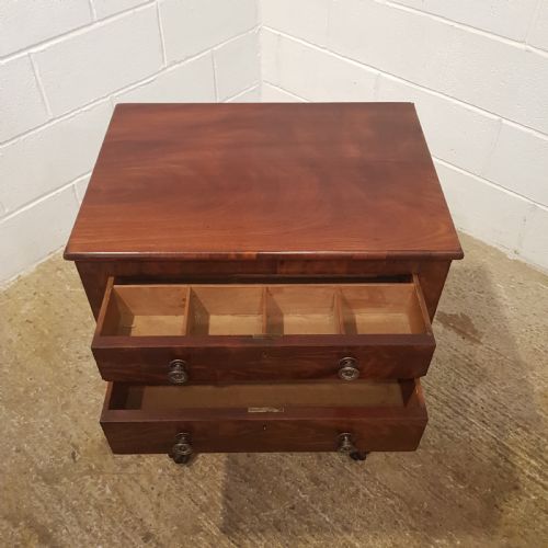 fig 1. ANTIQUE WILLIAM 1V MAHOGANY WORK TABLE C1830