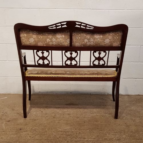 fig 2. ANTIQUE EDWARDIAN MAHOGANY SALON SOFA C1900