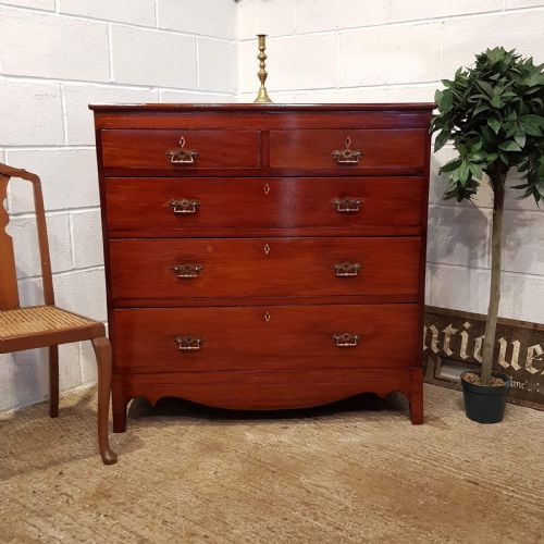 Antique Victorian Mahogany Chest of Drawers C1880