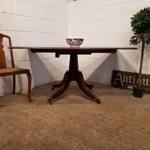 Antique Regency Mahogany Tilt Top Dining Table C1820