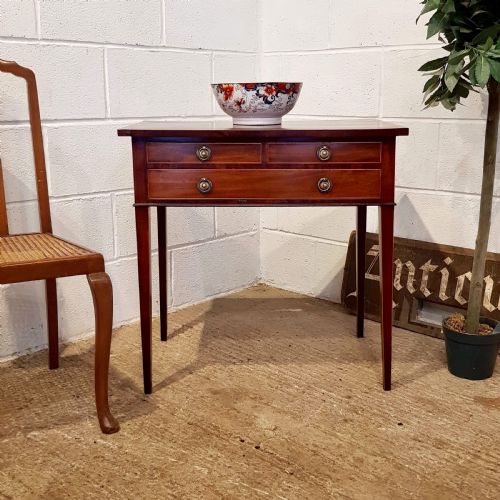 Antique Reg Cy Mahogany Side Table C1820