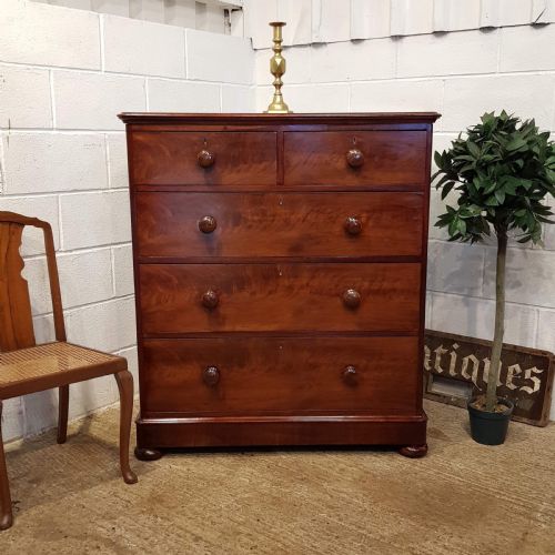 Antique Victorian Mahogany Chest of Drawers C1880