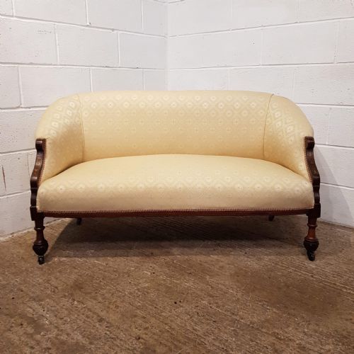 fig 2. ANTIQUE ART NOUVEAU INLAID SALON SOFA C1890